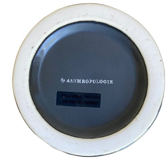 Anthropologie Monogram K Matte Black White Text Initial K Shaving Mug Classic - Picture 7 of 16